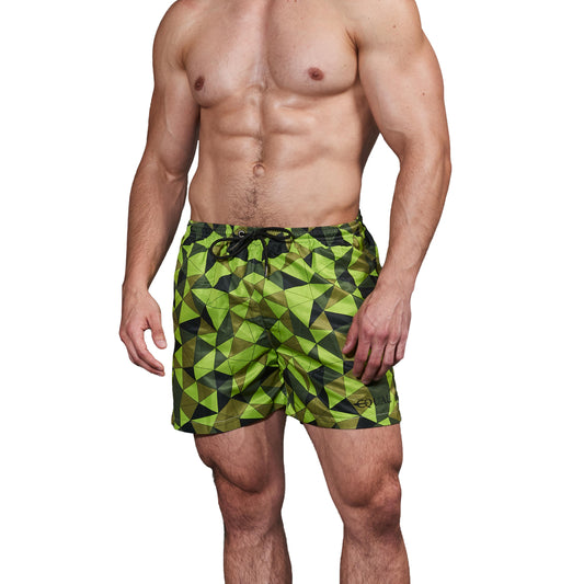 Equal Swimwear Short Prisma Verde Fuerte