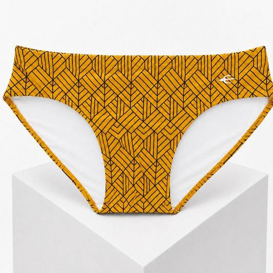Brief Geométrico Amarillo Equal Swimwear Equal Swimwear
