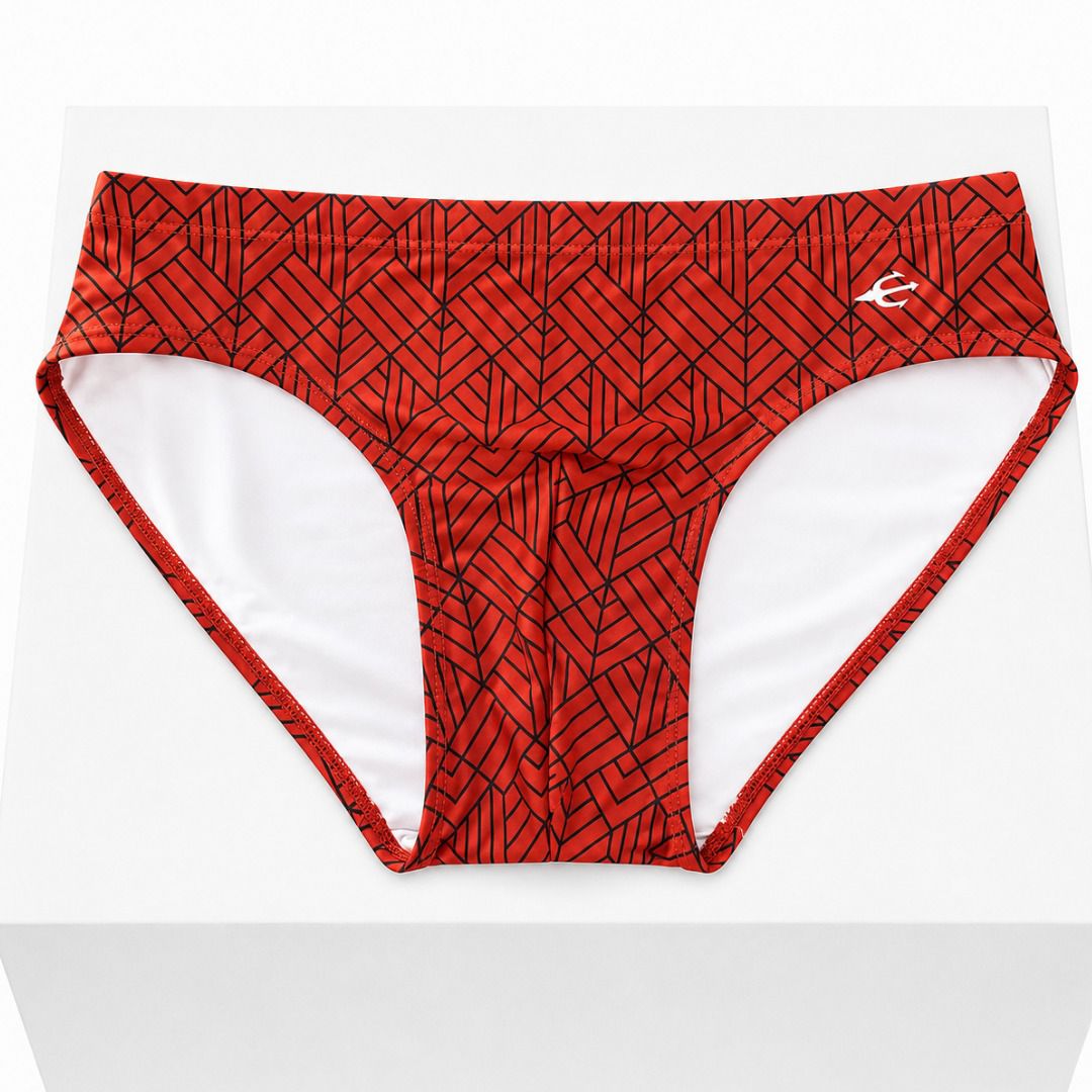 Brief Geométrico Bronce Equal Swimwear Equal Swimwear