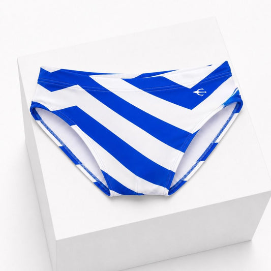Brief Zig Zag Azul Equal Swimwear Equal Swimwear
