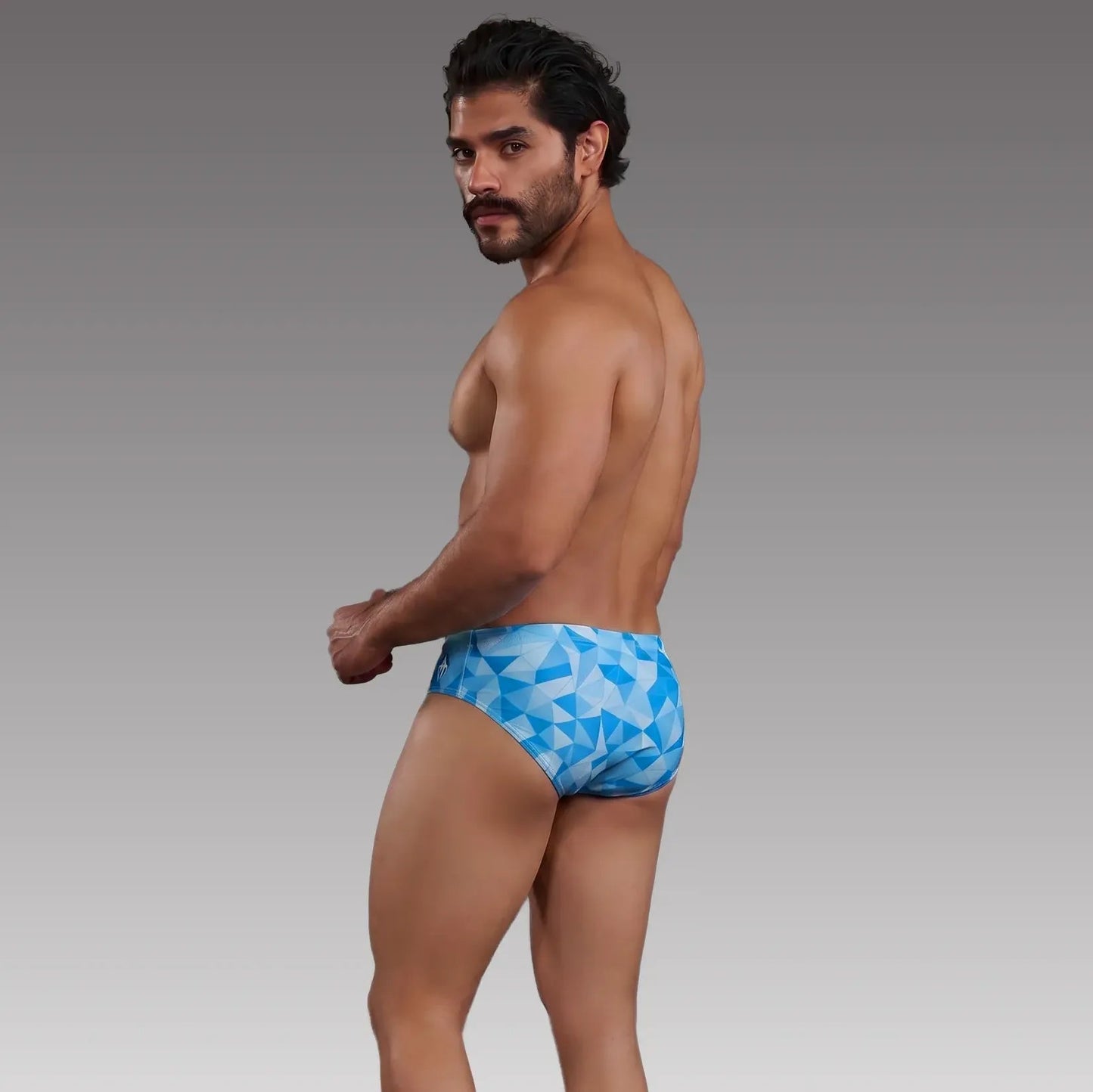 Brief Prisma Azul Claro vista trasera - Equal Swimwear