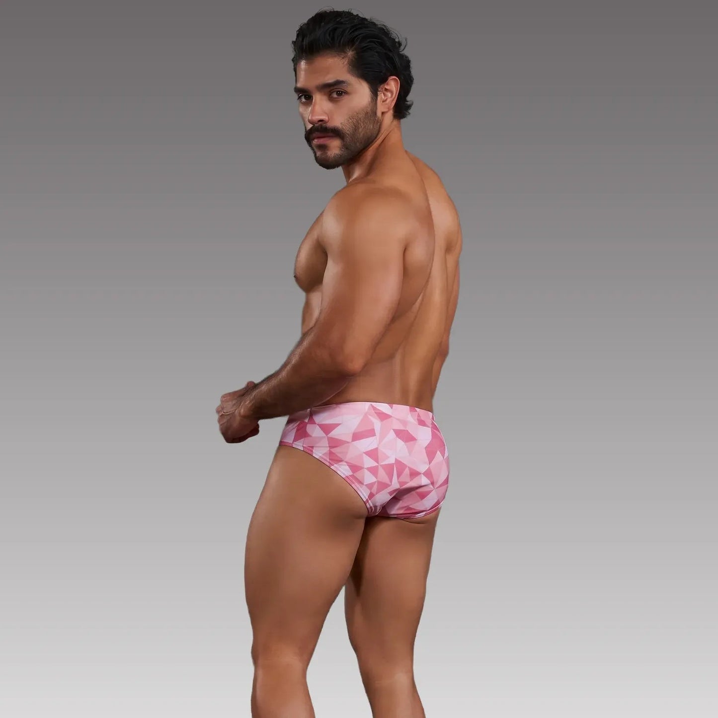 Brief Prisma Rosa vista trasera - Equal Swimwear