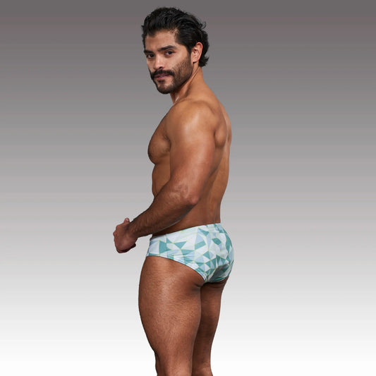 Brief Prisma Verde Claro vista 2 - Equal Swimwear