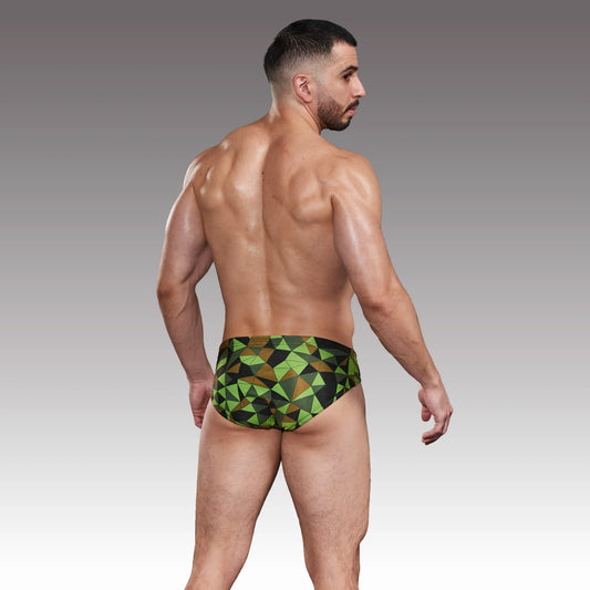Equal Swimwear Brief Prisma Verde fuerte