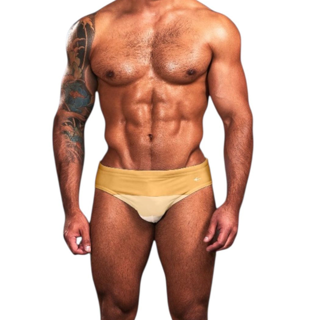 Equal Swimwear Brief Tricolor Yellow