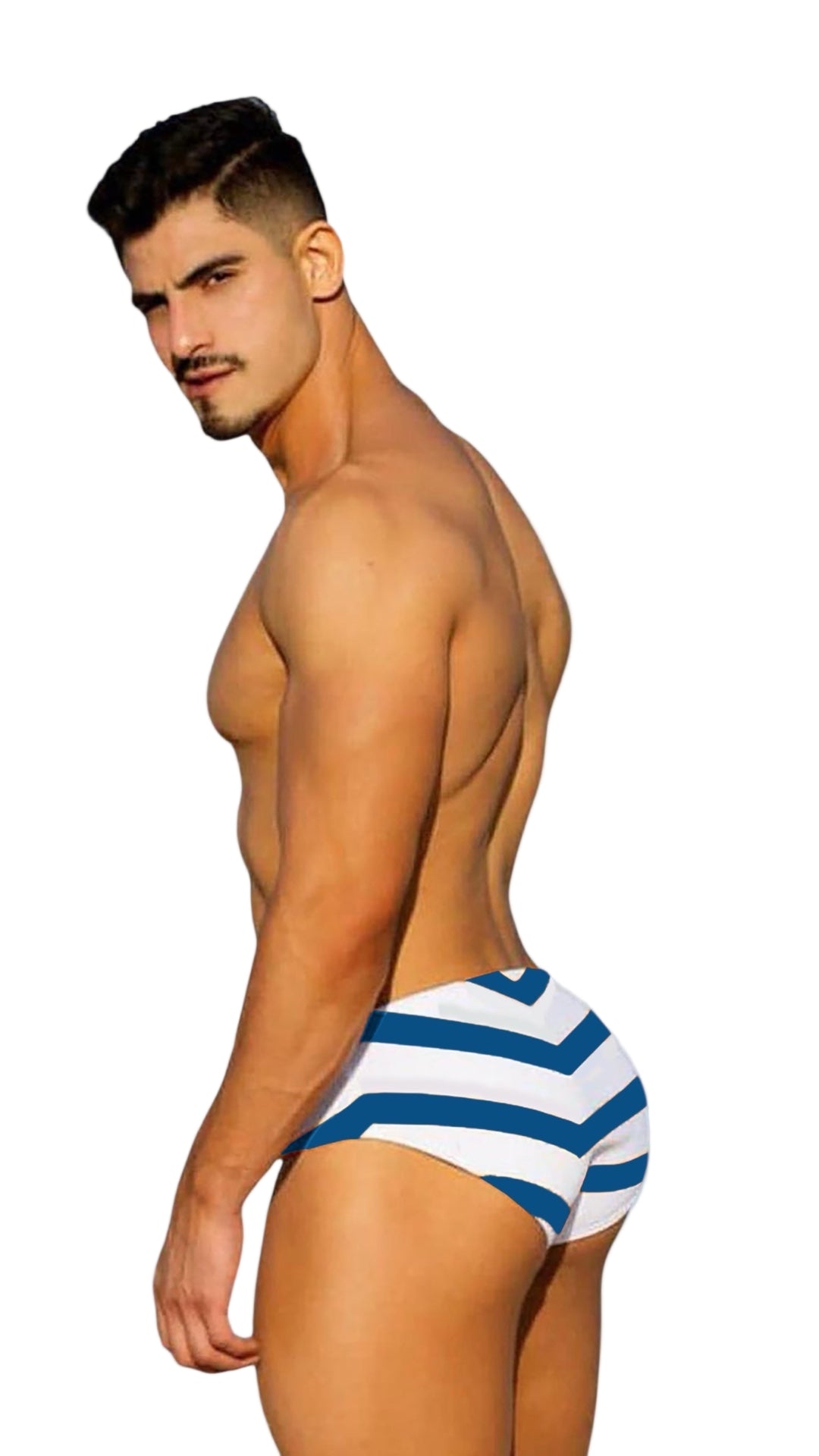 Equal Swimwear Brief Zig Zag Azul