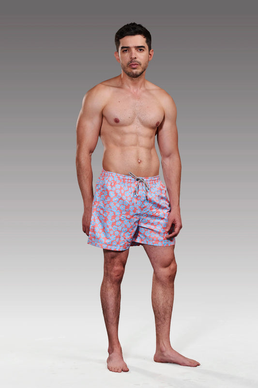 Short Flowers vista de producto – Equal Swimwear, bañador para hombre resistente al cloro