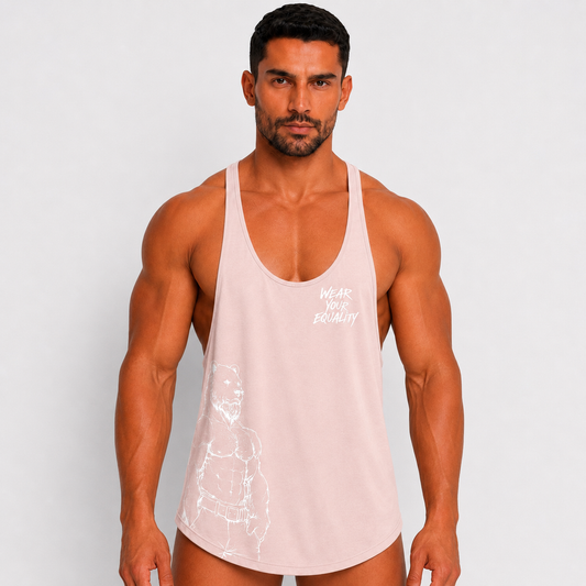 Tank Top Rosa Palo Bear Edición Limitada — Pride EQUAL SWIMWEAR