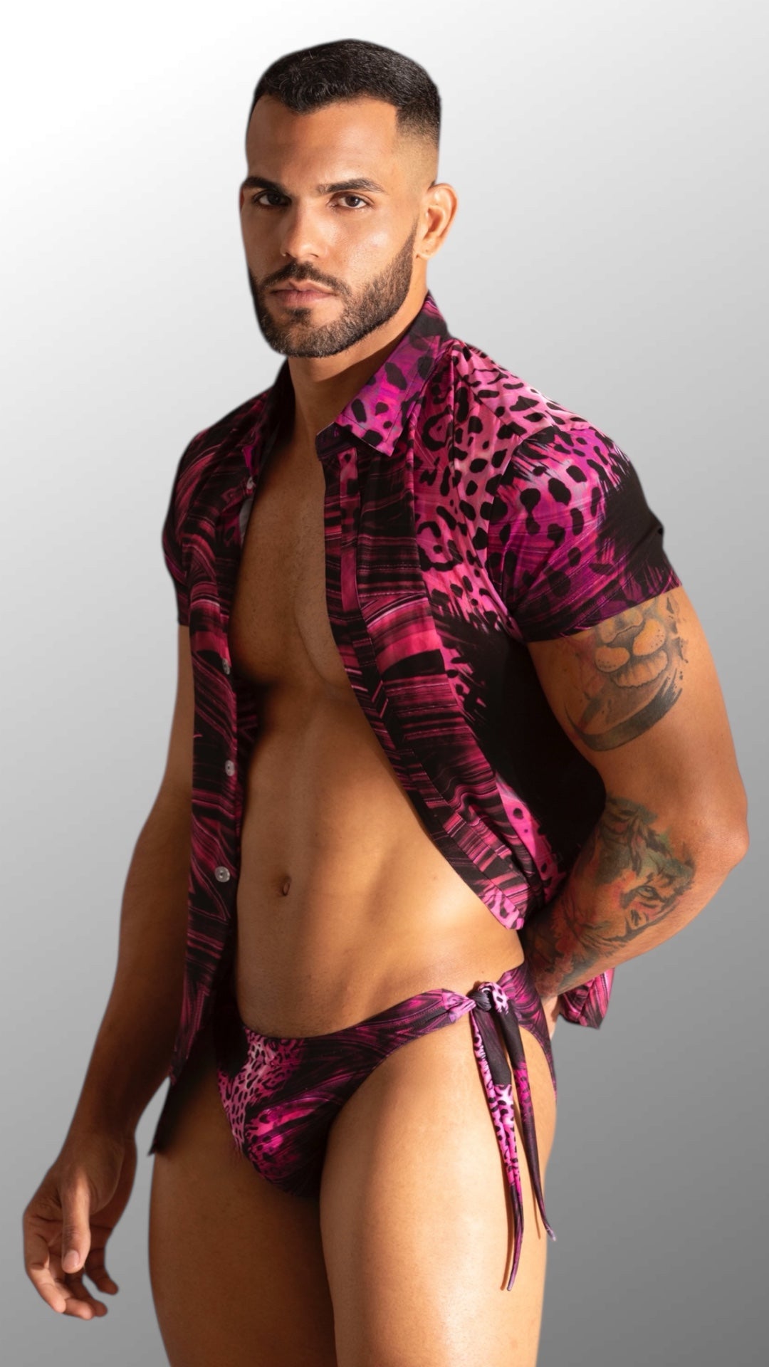 Equal Swimwear Camisa Essence Rosa Pantera