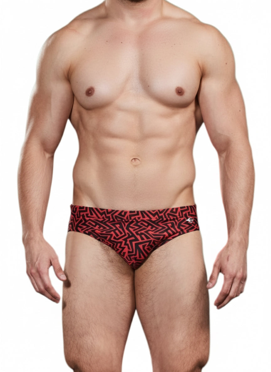 Equal Swimwear Brief Print Grecas