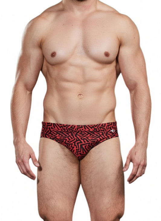 Equal Swimwear Brief Print Grecas