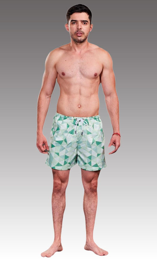 Equal Swimwear Short Prisma Verde Claro Equal Swimwear