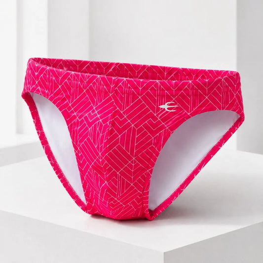 Bikini Geométrico detalle del estampado – Equal Swimwear, ropa de playa para hombre, corte cómodo