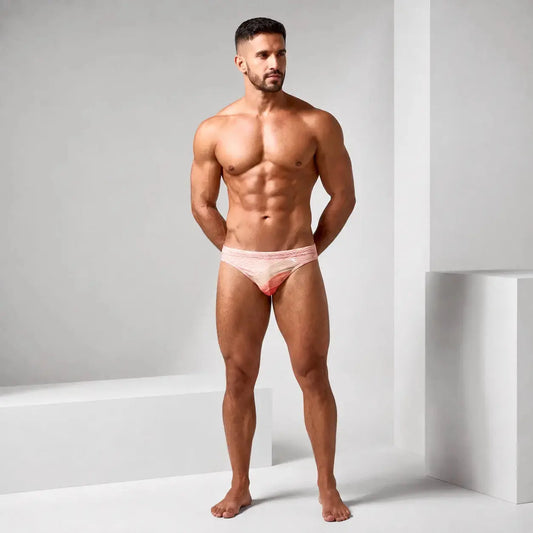 Bikini Wave Naranja de EQUAL Swimwear, vista frontal