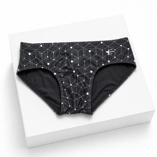 Brief Negro/Blanco Equal Swimwear Equal Swimwear