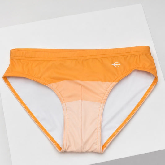 Brief Tricolor Naranja – Equal Swimwear – Diseño Signature Equal Swimwear