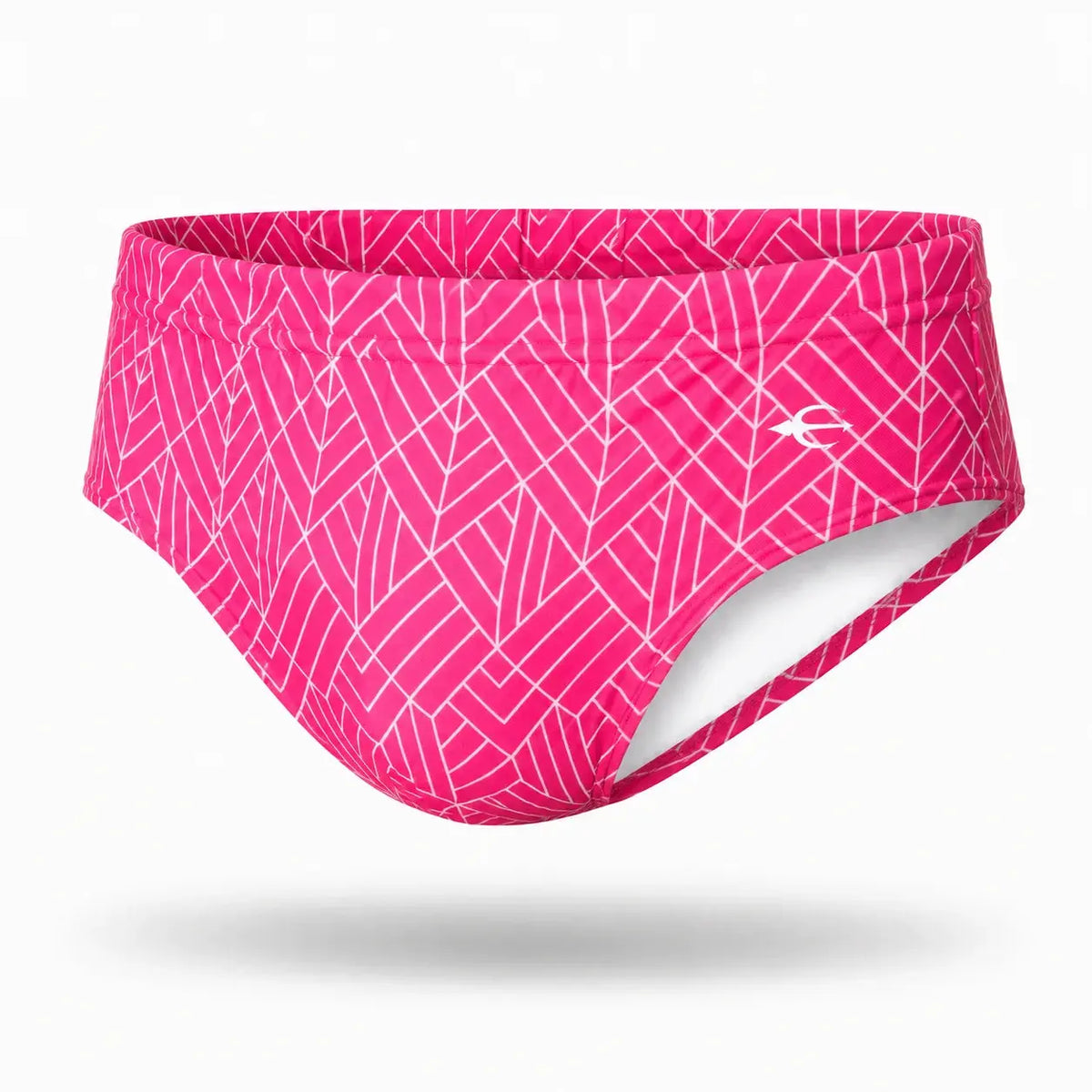 Brief Geométrico Bronce vista en primer plano – Equal Swimwear, bañador para playa y alberca