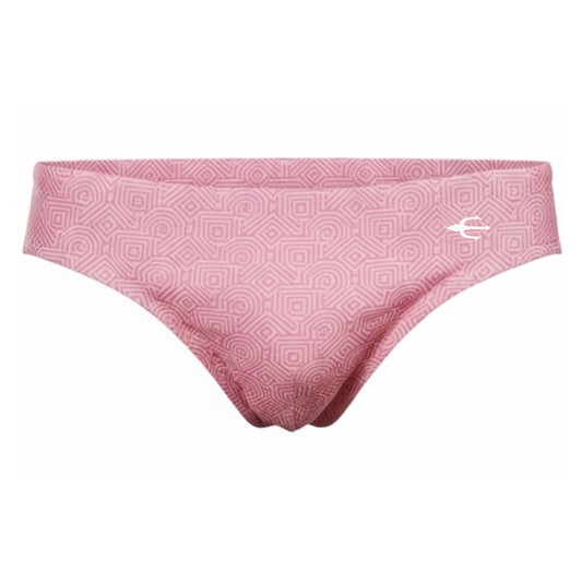 Equal Swimwear Brief Geometría Salmón