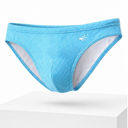 Bikini Fresh Azul para hombre, vista de perfil de producto | Equal Swimwear