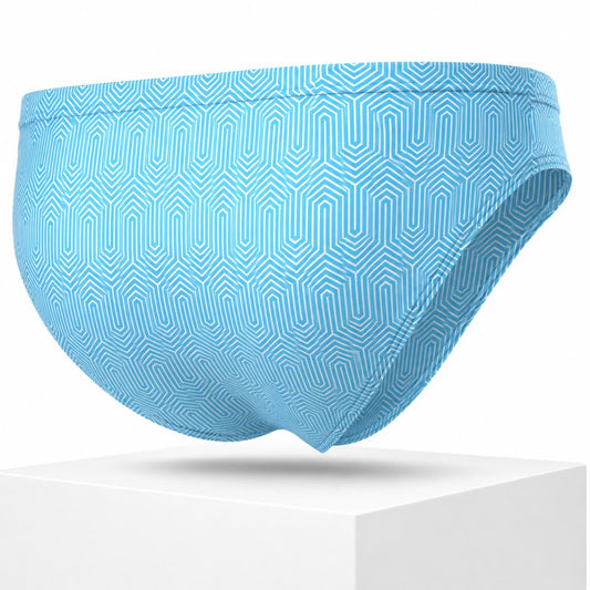 Bikini Fresh Azul para hombre, vista trasera de producto | Equal Swimwear