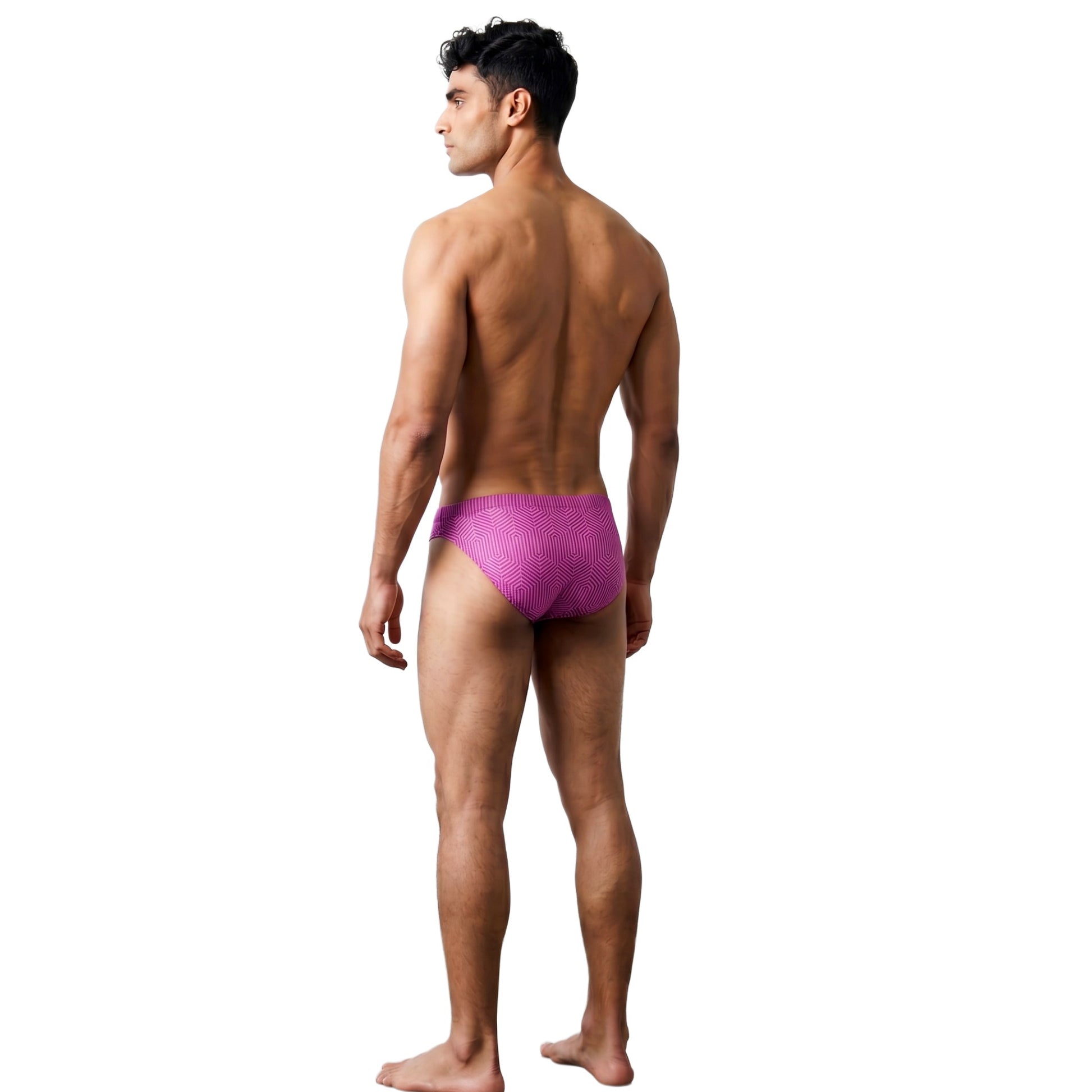 Bikini Fresh Rosa en modelo, vista trasera | Equal Swimwear