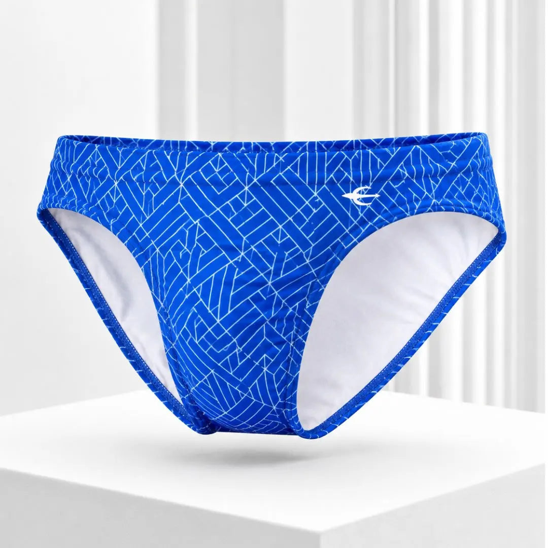 Bikini Geométrico vista trasera – Equal Swimwear, traje de baño para hombre, tela premium