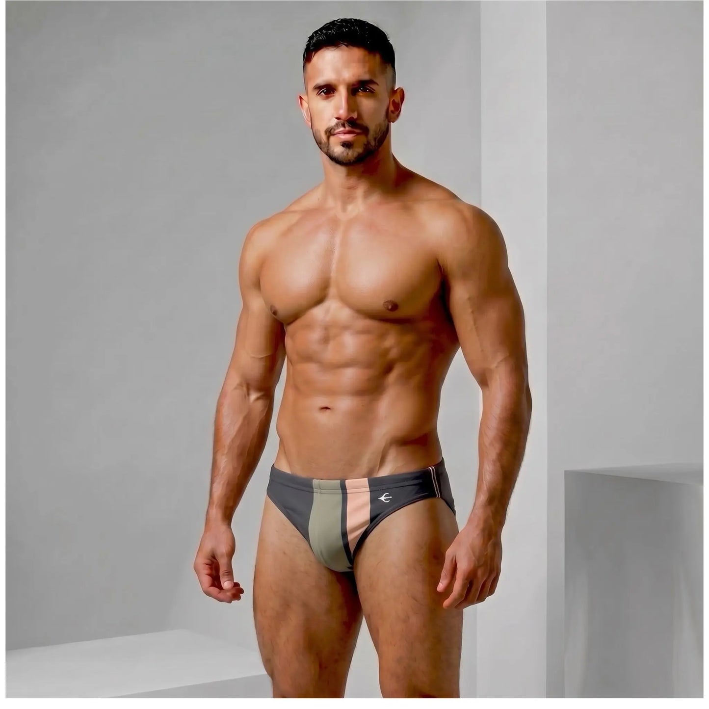 Bikini Shore detalle del estampado – Equal Swimwear, ropa de playa para hombre, corte cómodo
