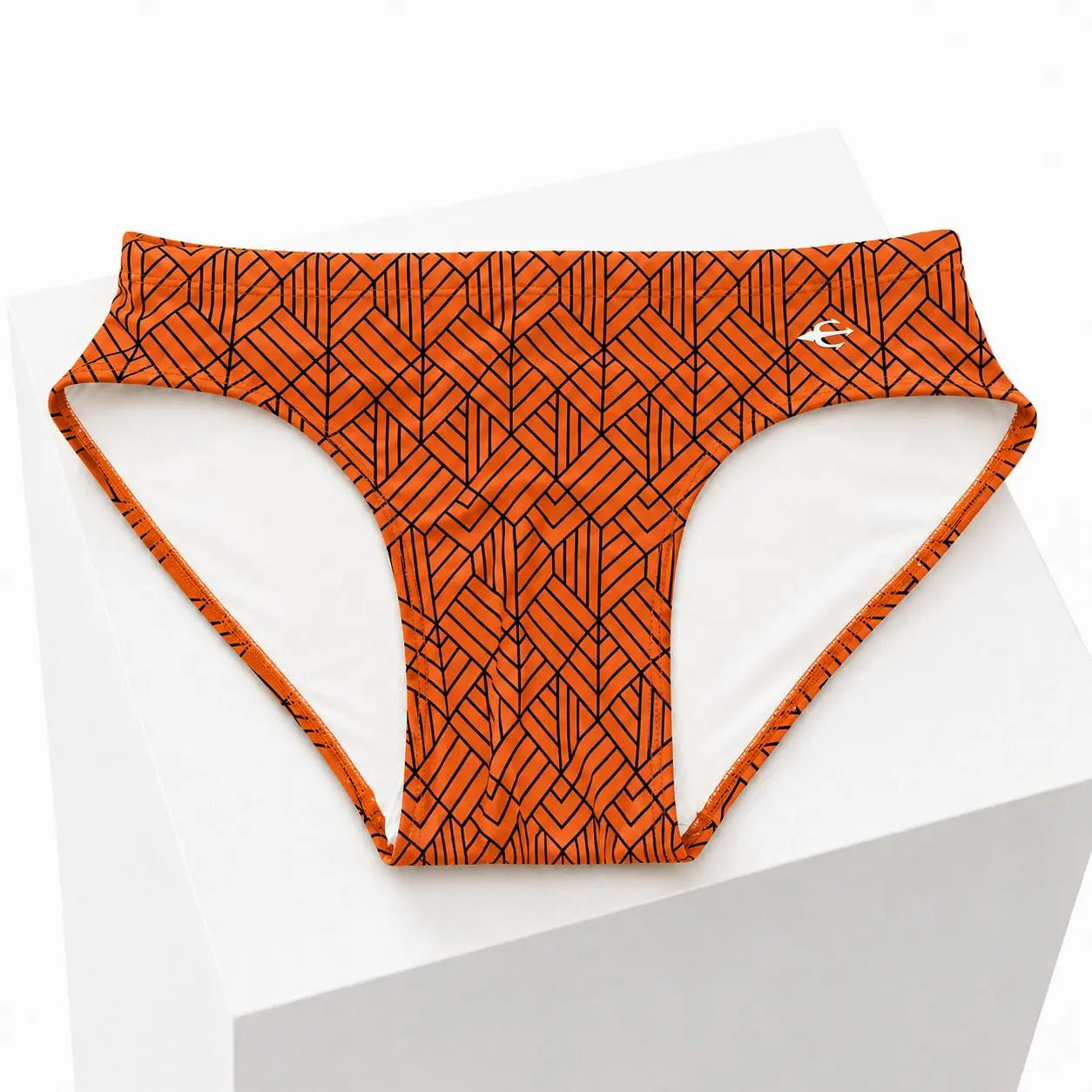 Brief Geométrico Naranja Equal Swimwear Equal Swimwear