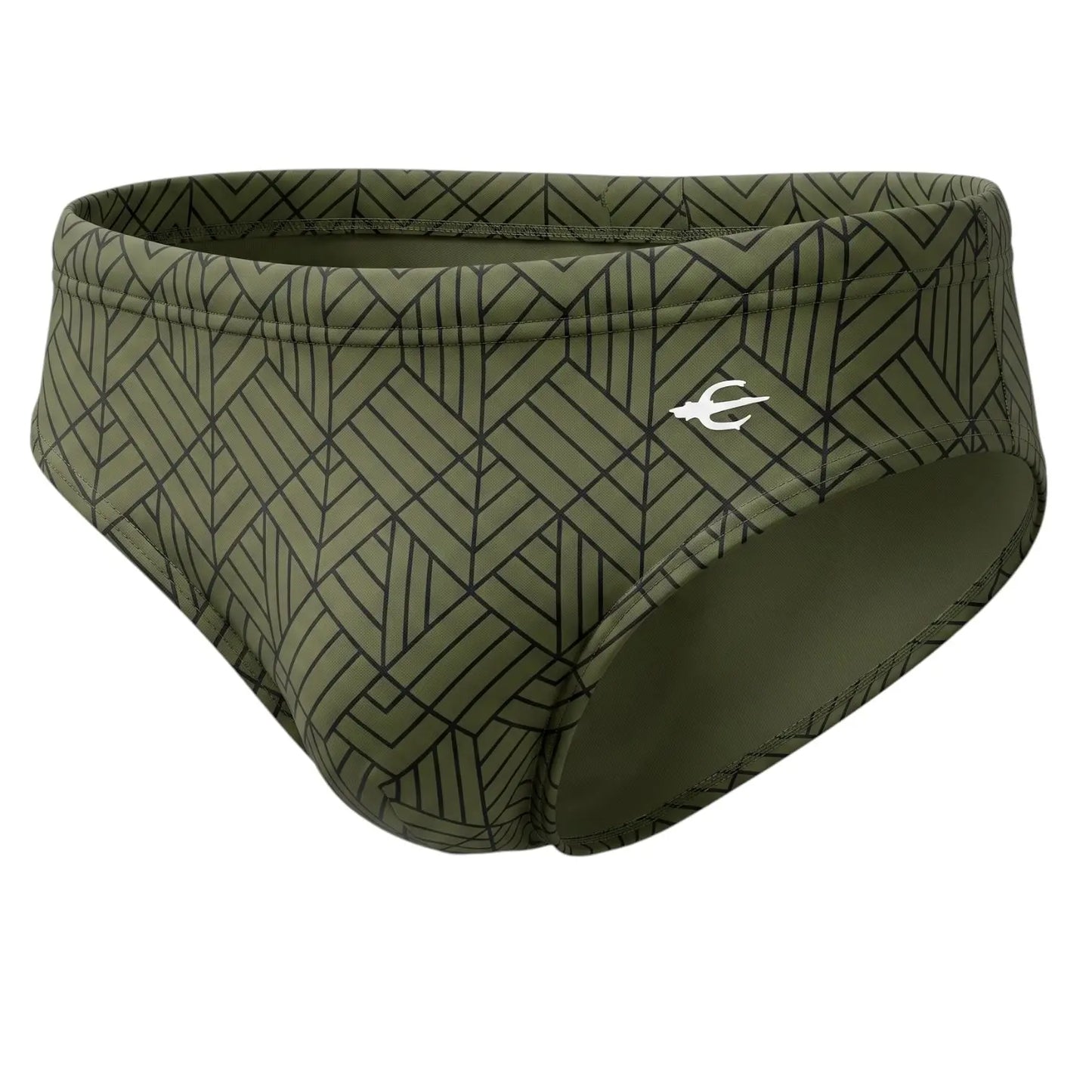 Brief Geométrico Verde Equal Swimwear Equal Swimwear