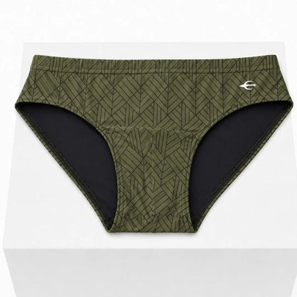 Brief Geométrico Verde Equal Swimwear Equal Swimwear