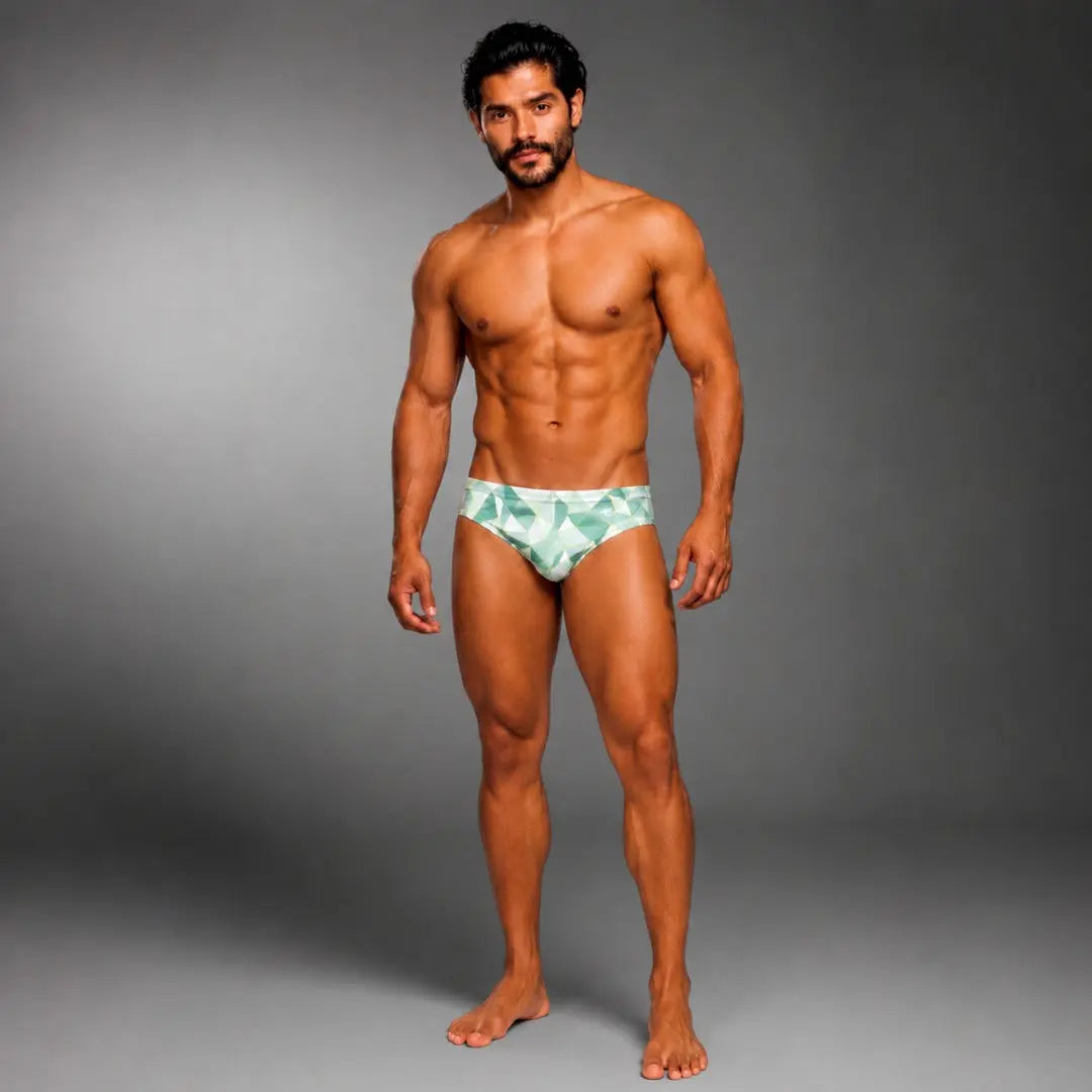 Brief Prisma Verde Claro Equal Swimwear Equal Swimwear