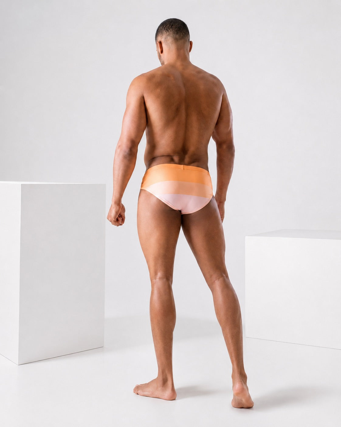 Brief Tricolor Naranja – Equal Swimwear – Diseño Signature Equal Swimwear