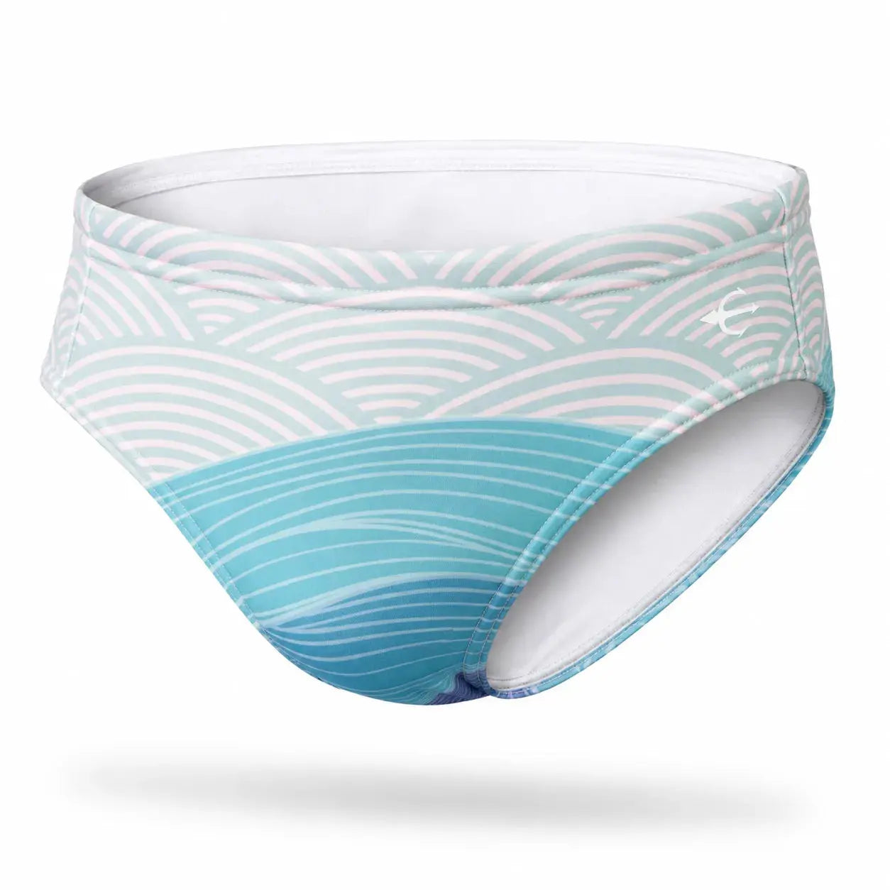 Brief Wave detalle del estampado – Equal Swimwear, ropa de playa para hombre, corte cómodo