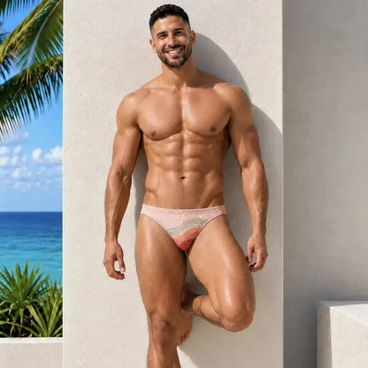 Bikini Wave vista en primer plano – Equal Swimwear, bañador para hombre para playa y alberca