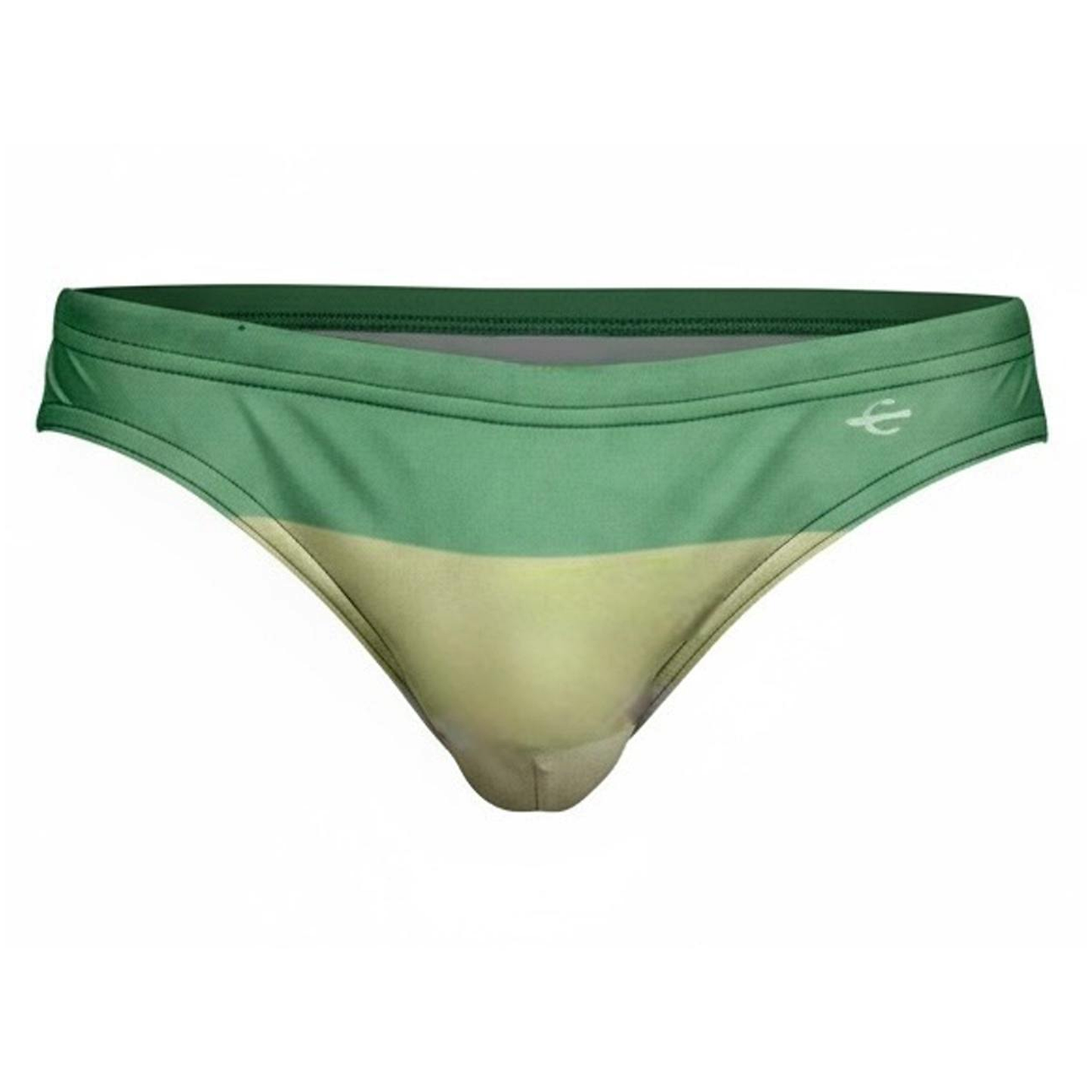 Equal Swimwear Tricolor Green Bikini
