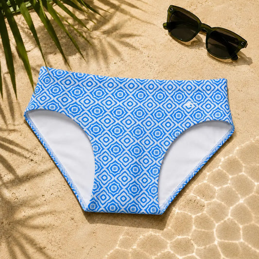 Brief Mykonos detalle del estampado – Equal Swimwear, ropa de playa para hombre, corte cómodo
