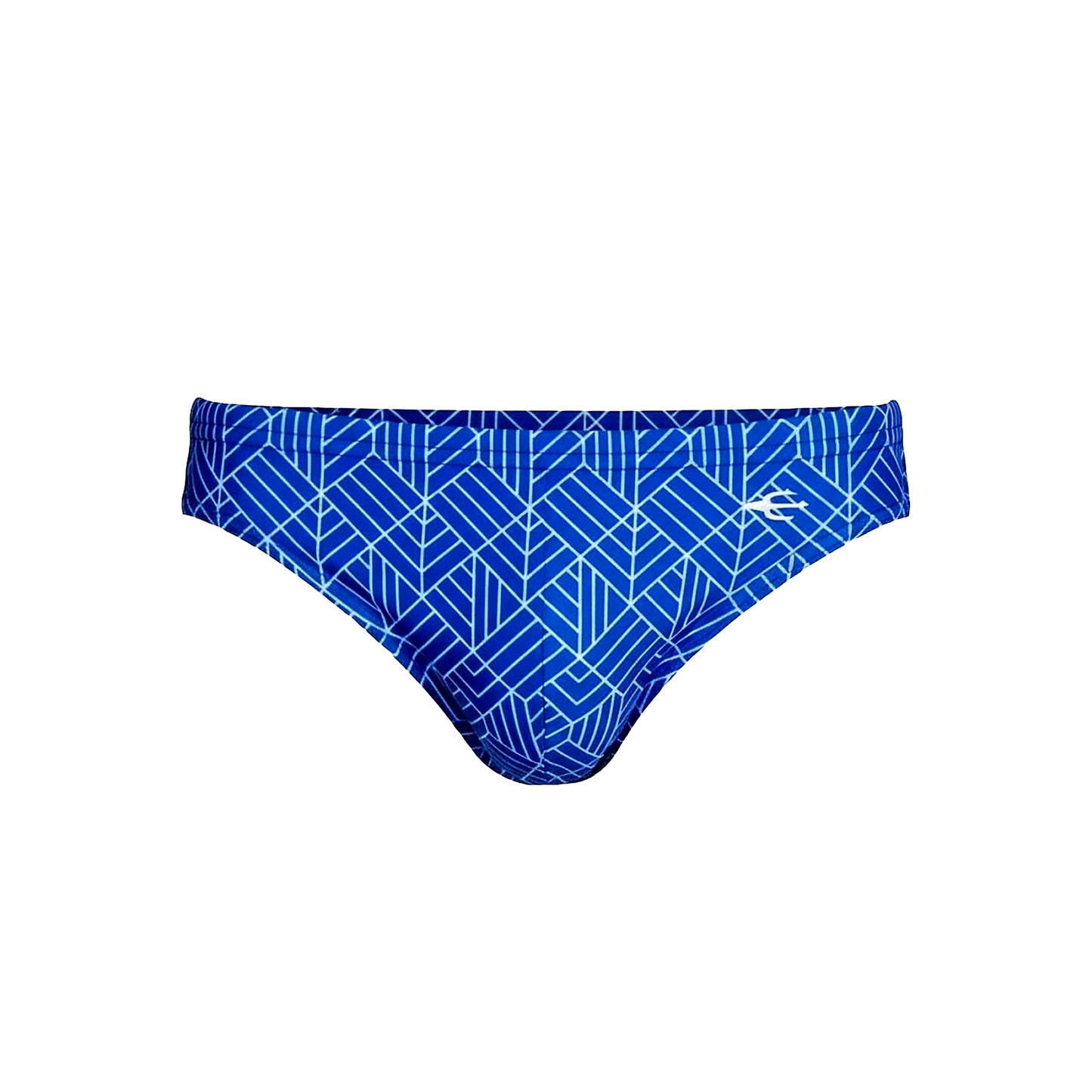 Equal Swimwear Brief Geometría Azul