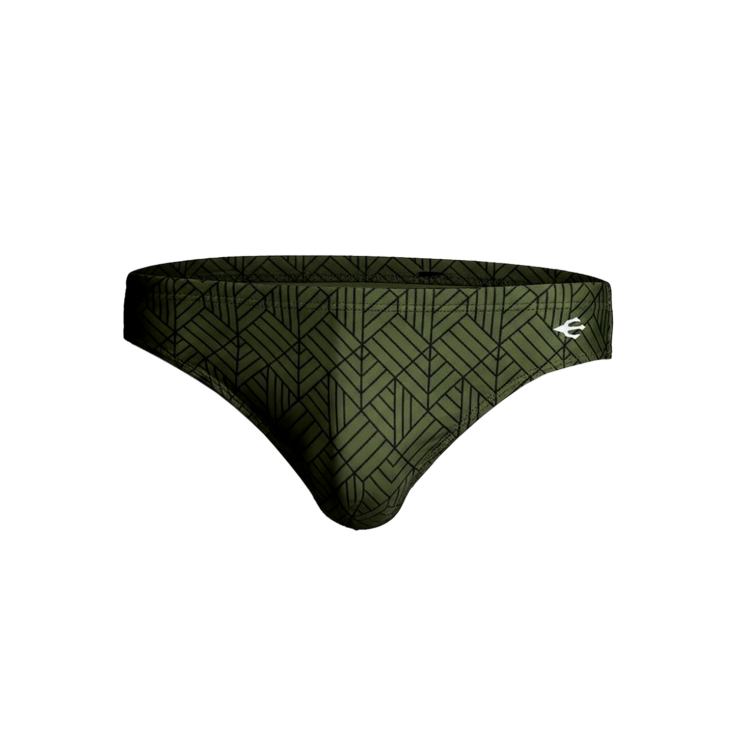 Equal Swimwear Brief Geometría Verde