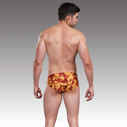 Brief Prisma Naranja vista 2 - Equal Swimwear