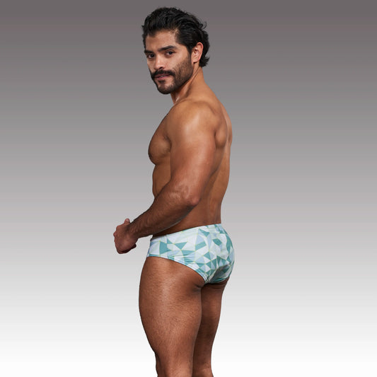 Equal Swimwear Brief Prisma Verde claro