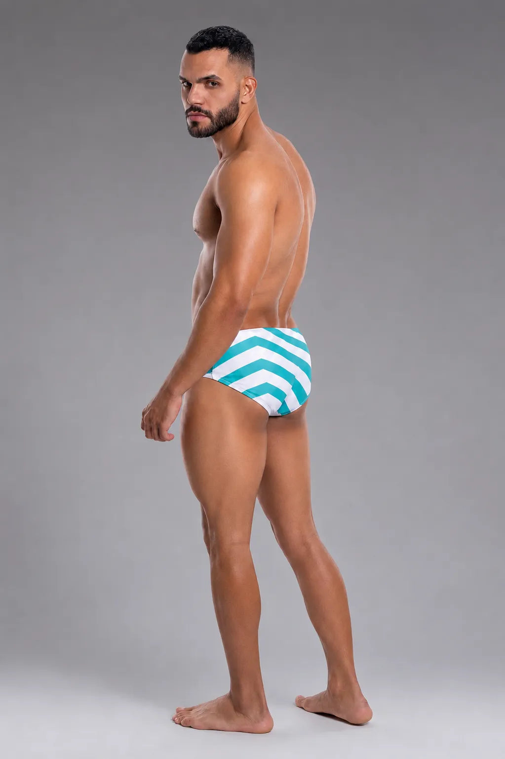 	Brief ZigZag Verde Equal Swimwear — traje de baño hombre