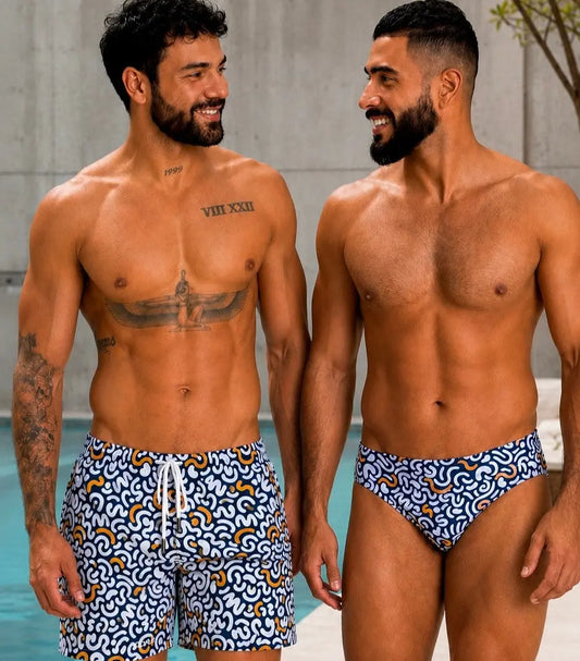 BRIEF+ SHORT LABERINTO EQUAL SWIMWEAR