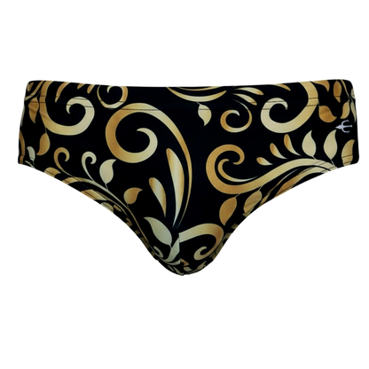 Equal Swimwear Brief Style Negro/Grecas