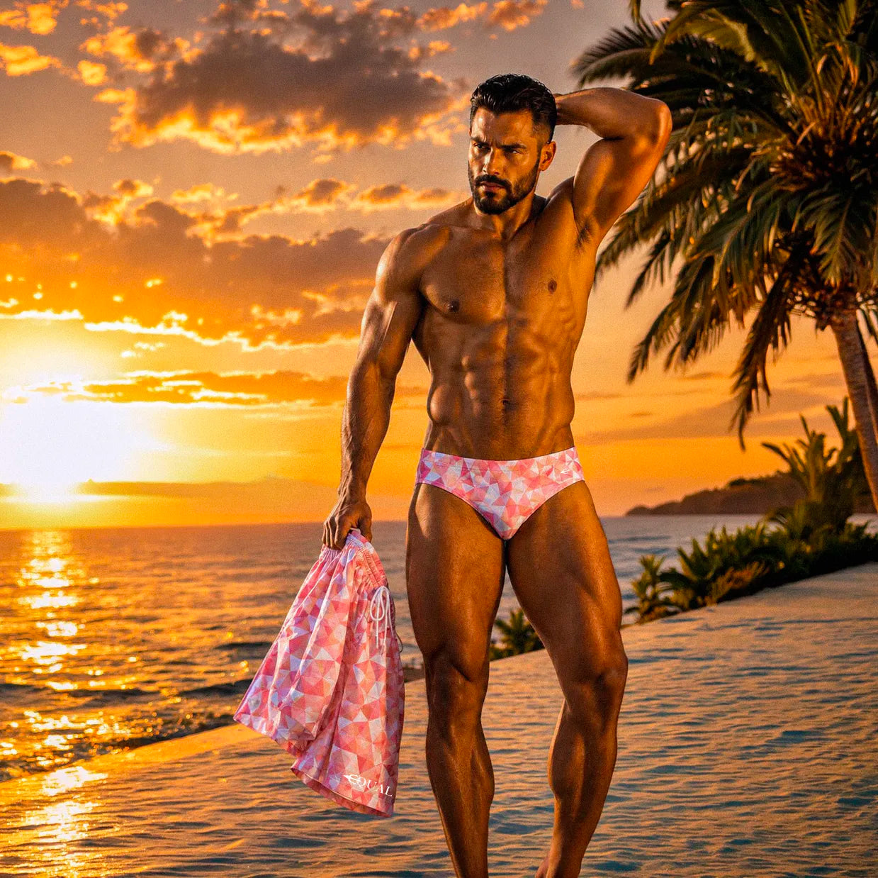 Conjunto Short + Brief Prisma EQUAL SWIMWEAR