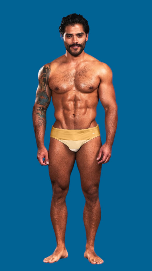 Equal Swimwear Brief Tricolor Amarillo