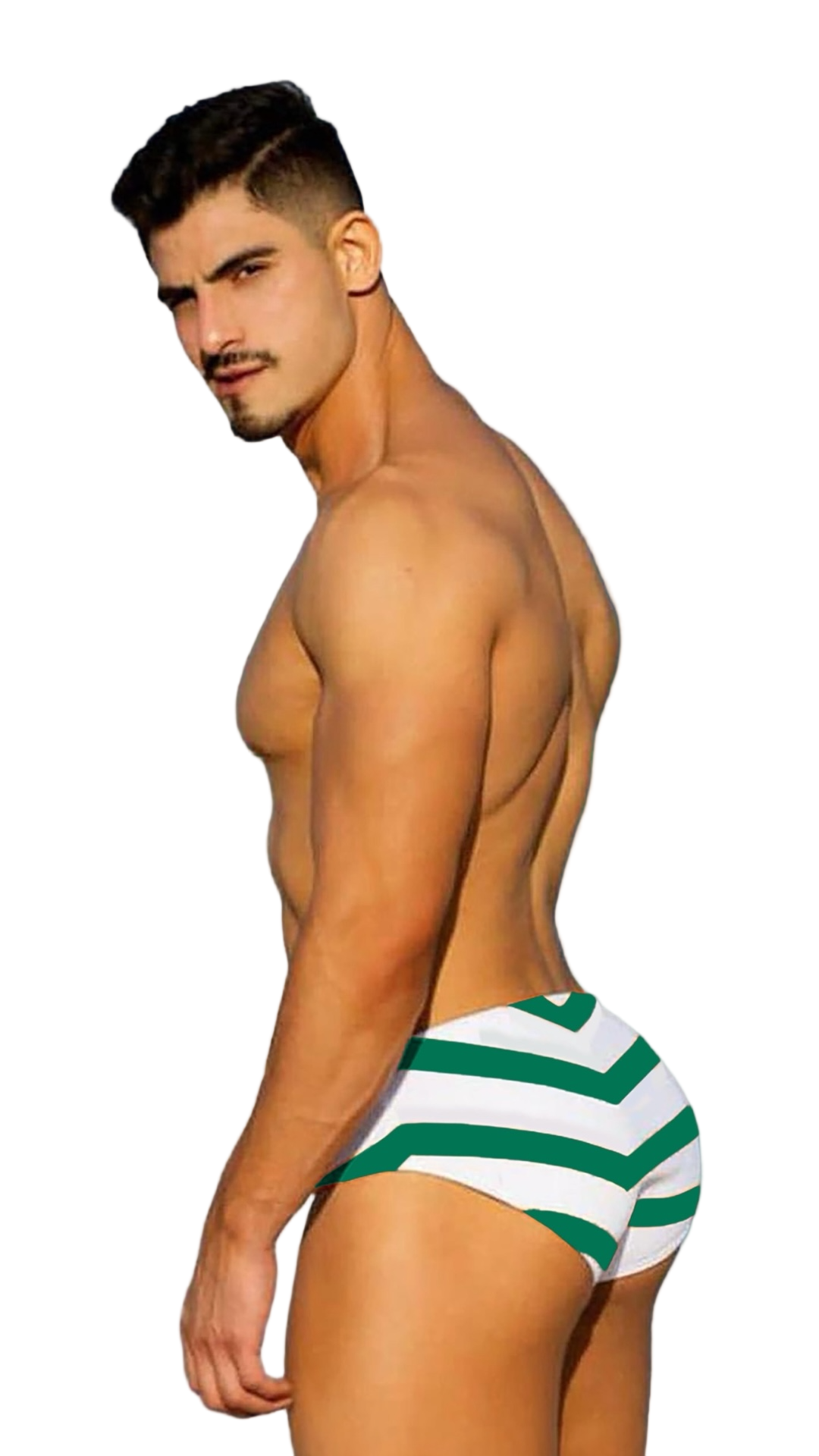 Equal Swimwear Brief Zig Zag Verde