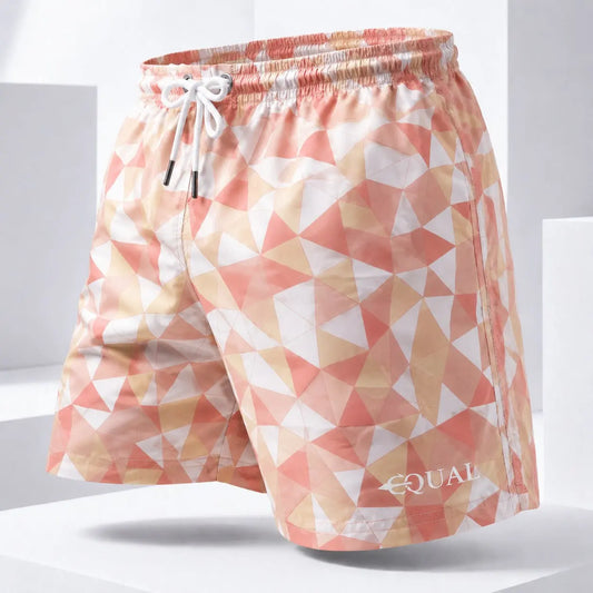 Short Prisma Rosa Equal Swimwear - vista frontal ghost mannequin