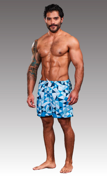 Short Prisma Azul Equal Swimwear