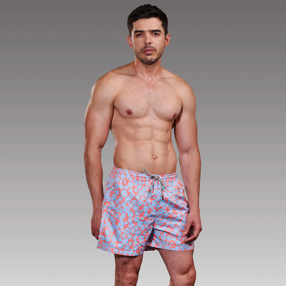 Short Flowers hombre, vista de producto con estampado floral – EQUAL Swimwear