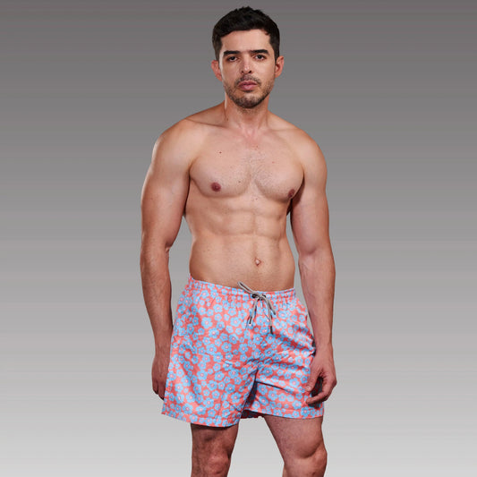Short Flowers hombre, vista de producto con estampado floral – EQUAL Swimwear